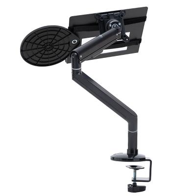 Cina Top selling custom LCD LED monitor desk mount stand black small tablet monitor arm in vendita