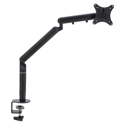 China Custom Single Monitor Desk Stand Aluminum Black Convenient Monitor Arm Mount Bracket en venta