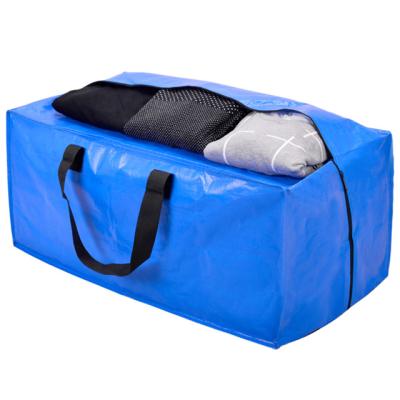 China Large durable waterproof heavy duty storage bag with zippers for clothing storage and moving for sale