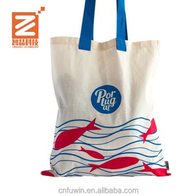 China 100% Eco-friendly Fashion Customs Printed 100% Cotton Canvas Tote Draw String Bag for sale