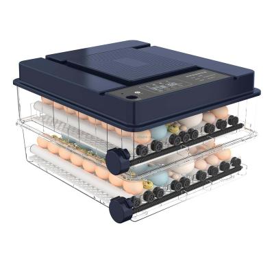 China HJ-MN128 quail incubator cultivates 128 chicken eggs mini double power incubator/220V and 12V for sale