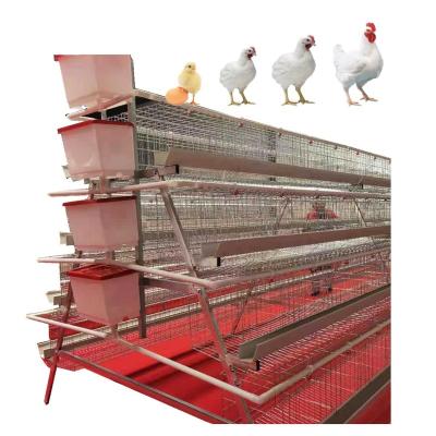 China Durable 160 Birds Capacity Chicken Layers Cages 4 Tier Layer Cages for sale