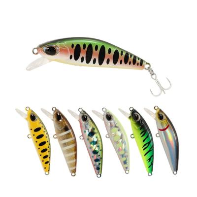 China M055 Hard Top Right 6.5g 55mm ABS Plastic 3d Sinking Minnow Eyes Fishing Lures Jerkbaits For M055 Bass for sale