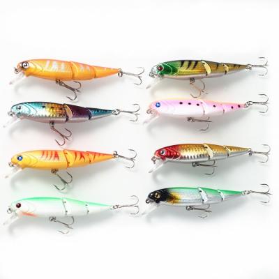 China Fish Fishing Lure 3 Section Swimbait 14g 10.5cm MJ005 Realistic Multi Joint Top Right Bait Bait Swimbait for sale