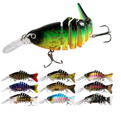 China Fishing Lure Multi Joint Top Right Seawater Quality Seawater Fish 17.2g 12cm MJ007 Bait Swimbait With Hook for sale