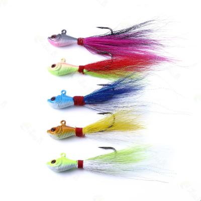 China Rj006 Rubber Jig Lead Jig Lead Right Top Right Rubber Jig 25g 70mm Colorful Rubber Fishing With Hook Building Skirt Fishing Lure for sale