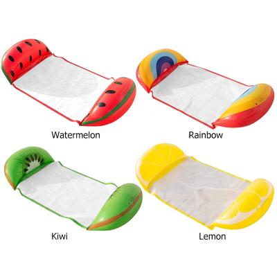 China Pool Sofa Hotsales Comfy Fruit Shape Fun Raft Water Hammock Inflatable Float Mattress Swimming Float Toy for Adults and Kids for sale