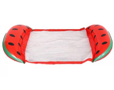 China Wholesale Portable Pool Sofa Pool Toys Cute Fruit Float Shape Watermelon Mattress Bed Water Net Inflatable Swimming Hammock for sale