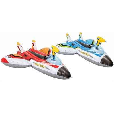 China Inflatable Floating Pool Toys Original Intex Pool Floats 57536 Inflatable WATER GUN PLANE RIDE-ONS Pool Float For Kids for sale