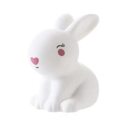 China New Creative Modern Toy Vinyl Lovely Rabbit Light Night Light Baby Decorations Night Light Gift for Baby Children Kids for sale