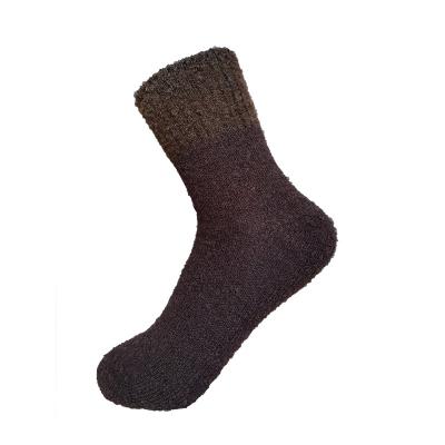 China Wholesale Anti-Fault Solid Color Knitting Wool Socks Fuzzy Sports Boot Socks Unisex Warm for sale