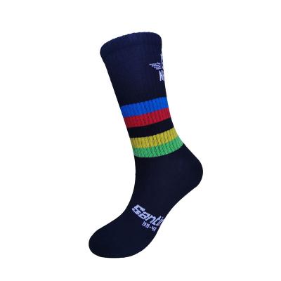 China Antibacterial Jacquard Stripe Technique Drop Boat Socks Designer Sport Socks Men Socks for sale