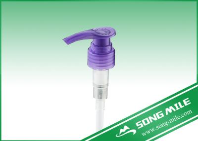 China Purple Liquid Soap Dispenser Plastic Pump Cheap Shampoo Lotion Pump for sale