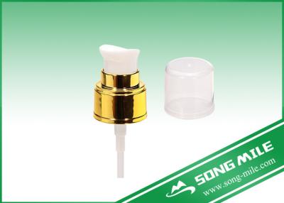 China White and Gold UV Coating Treatment Cream Pump in Size 24/410 for sale