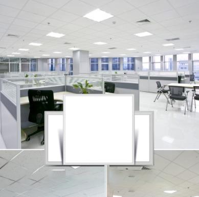 China Custom Size Aluminum Commercial Led Panel Light Home Office Led Panel Light Decor Round Square Recessed 300x300mm Integrated Led Mounted for sale