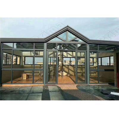 China Free standing sunroom price of traditional cheap prefab glass sunroom house for sale