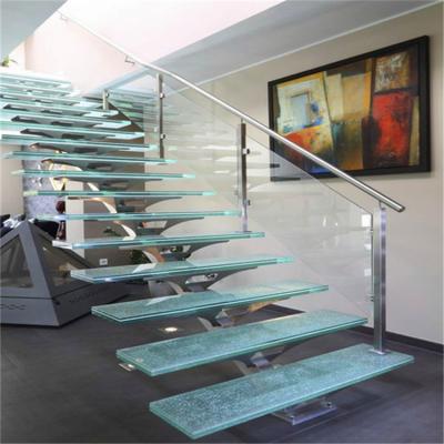 China Best Price Home Indoor Wooden Stairs Modern Floating Stairs House Staircase Straight Staircase Kit for sale