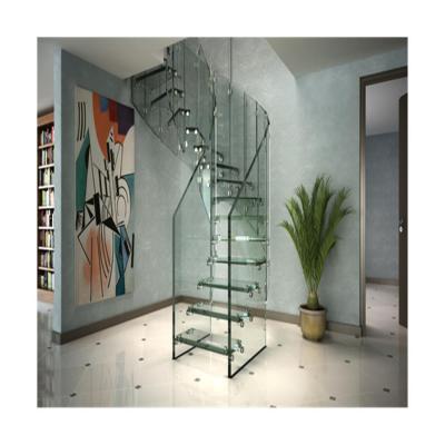 China China Contemporary Duplex House Spiral Stairs PVC Balustrade Spiral Staircase Design for sale