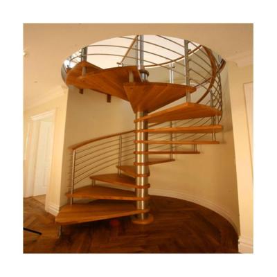 China Contemporary Contemporary Duplex House Spiral Stairs PVC Balustrade Spiral Staircase Design For Villa for sale