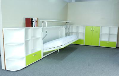 China Modern Single Horizontal Wall Bed Hidden Bed With Computer Desk for sale