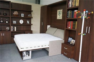 China Space Saving Fold Up Murphy Wall Bed Hidden Murphy Wall Bed For Study Room for sale