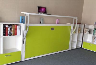 China Single Foldable Murphy Wall Bed Space Saving Folding Bed with Computer Desk for sale