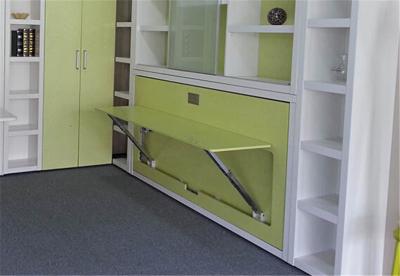 China Horizontal Wall Beds Murphy beds with Computer Table E1 Grade for sale