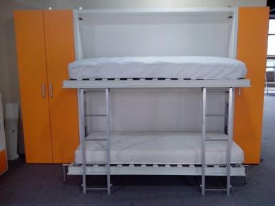 China transformable murphy Mounted Bunk Wall Beds , E1 Grade Material , White Color for sale