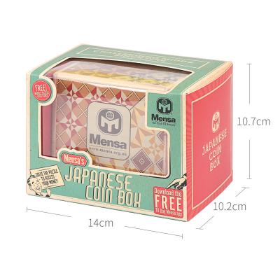 China Educational Toy wooden puzzle box magic box Japanese Coin Box for sale