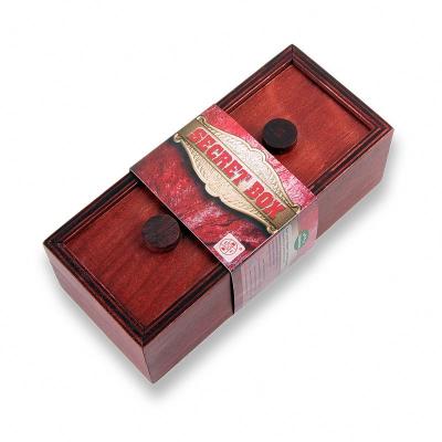 China Mini Wooden Secret Box Little magic money puzzle box for sale