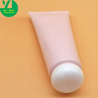 China Empty Cosmetic Eco-Friendly White Plastic PE Tube Soft Gradient Packaging 10ml Hand Cream Clear Tube for sale