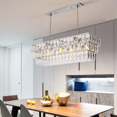 China Contemporary Hotel Crystal Nordic Postmodern Luxury Living Room Engineering Decorative Lamp Chandelier Pendant Light for sale