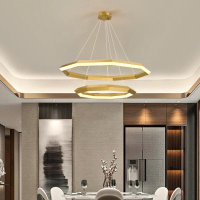 China Contemporary Wholesale Price Modern Home Hotel Bedroom Decorative Metal PVC Material Led Chandeliers Pendant Lights for sale