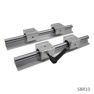 China 2Sets Smoothly Continuing Linear Guide Rail SBR10 With 4 Aluminum Block SBR10UU For CNC Machine for sale