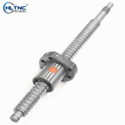 China Low Friction Rolled Ball Screw C7 SFU 2005 With Single Flange Ball Nut For CNC Machine for sale