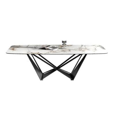 China Other Can Be Widely Used Large Table Dining Table Waterproof Modern Rectangular Marble Dining Table DTC013 for sale