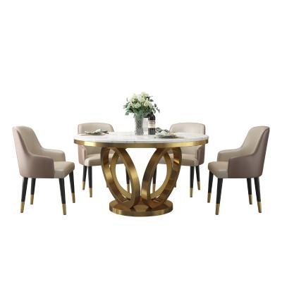 China Other China Manufacturer Round Dining Table Luxury Round Dining Table Set Modern Marble DTY001 for sale