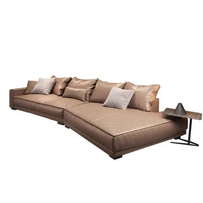 China Simple Fabric For Living Room Modern Leather Sectional Sofa SF007 From China Modern Supplier for sale