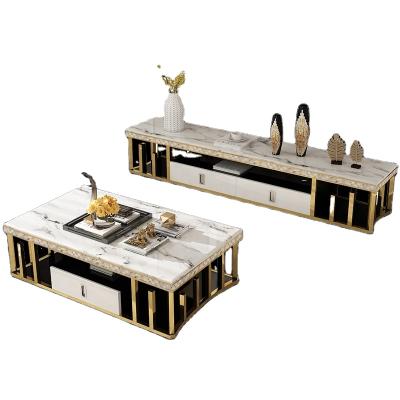 China Other Supplier Latest Design Trade Show TV Stands With Marble Top In China TS005 for sale