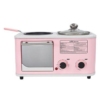 China Breakfast Maker 1090W Easy Clean Multifunctional Automatic Breakfast Maker 4 in 1 with Fryer Pan for sale