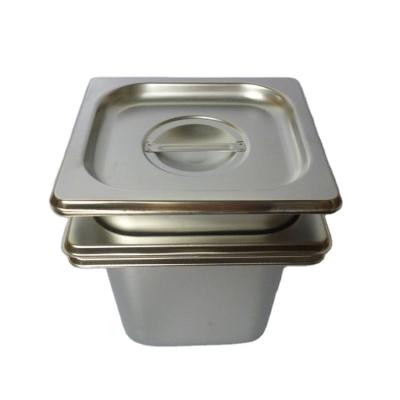 China Hotel buffet food equipment best sales 1/6*6.5cm Gastronorm containers for other hotel and restaurant supplies and outdoor tables for sale