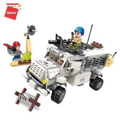 China Lovely Building Toy Gift Mine-Resistant Ambush Prodected Vehicle (MRAP) Transforming Robot ABS Building Blocks for sale