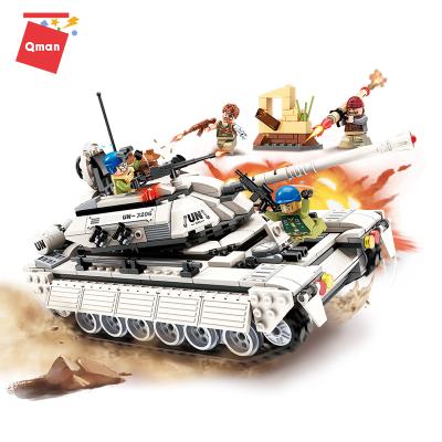 China Construction Toy Qman Building Blocks Military Tank Toys Building For Educational Toys Children Plastic Connecting Toys for sale