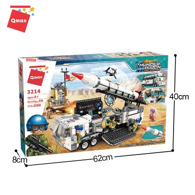 China Hot Selling Construction Toy Qman boys play toy building block diy plastic construction big toy for sale