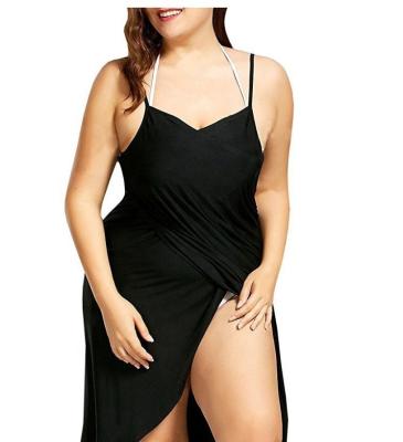 China Anti-Wrinkle OEM Hot Sale Solid Color Long Beach Casual Plus Size Sexy Dress for sale