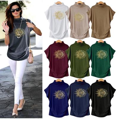 China New Design Anti-wrinkle T-shirts Custom Short Sleeve Shirt For Women for sale