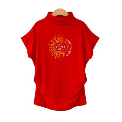 China 2021 New Anti-wrinkle Women's Tops Loose Print Round Neck Long Sleeve T-shirts for sale