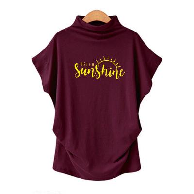 China Anti-Wrinkle Customized Women Soft Clothing T-shirt Short Sleeve T-shirt for sale