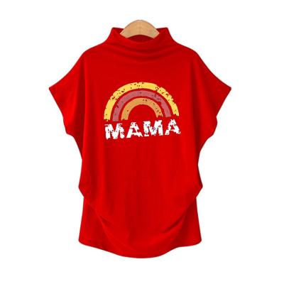 China Anti-wrinkle summer leisure ladies letter printing round neck T-shirt for sale