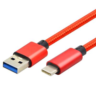 China High Speed ​​Data Charging 2020 New 3A 5Gbps Fast Charging Data USB 3.0 C Cable USB-C Metal Case Nylon Braided for sale